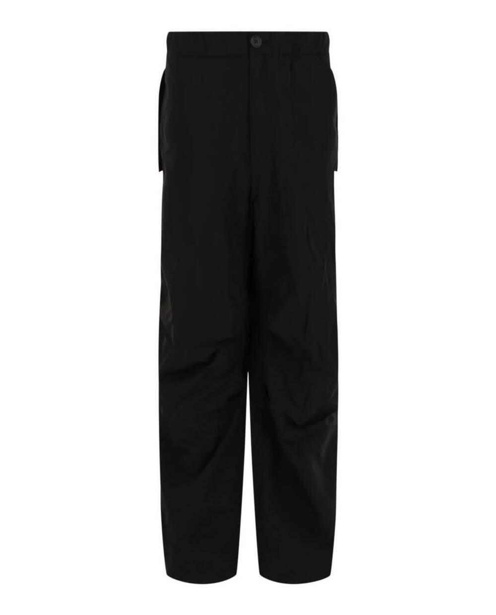 NEW SALVATORE FERRAGAMO men's straight leg pants in black